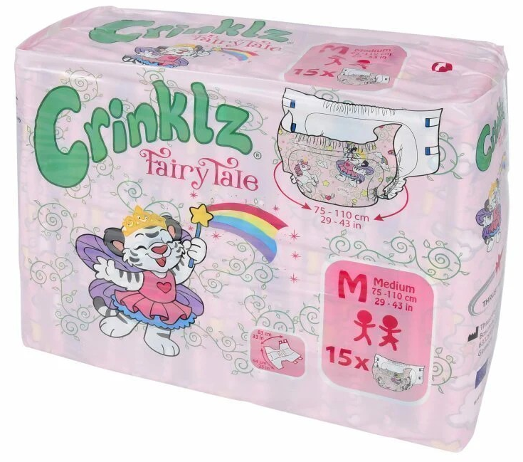 Paquet de 15 couches ABDL Fairy Tale CRINKLZ (frais de port offerts)