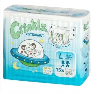 Paquet de 15 couches ASTRONAUT CRINKLZ (frais de port offerts)